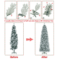 thumbnail image 6 of Renwick 9 Feet Pre-lit Flocked Artificial Christmas Tree, Green, 6 of 8