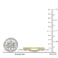 thumbnail image 5 of Dazzlingrock Collection Round White Diamond Contour Guard Wedding Band for Women (0.15 ct, Color I-J, Clarity I1-I2) in 18K Yellow Gold, Size 4.5, 5 of 6