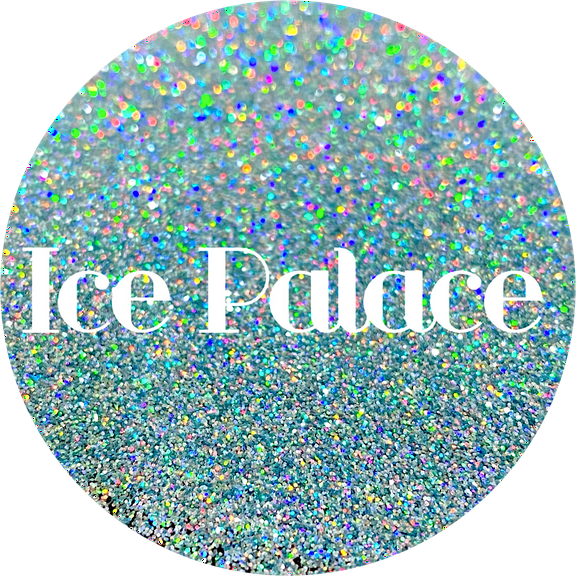 Glitter Heart Co. - High Quality Polyester Glitter - 2oz - Ice Palace - Holographic Light Blue Fine
