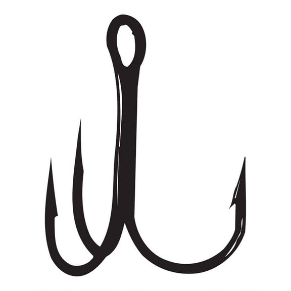 Gamakatsu Round Bend Treble NS Black (10 Pk)