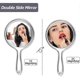 thumbnail image 3 of Hand Mirror Double Sided Handheld Mirror 1x/2x Magnifying Mirror, 3 of 5