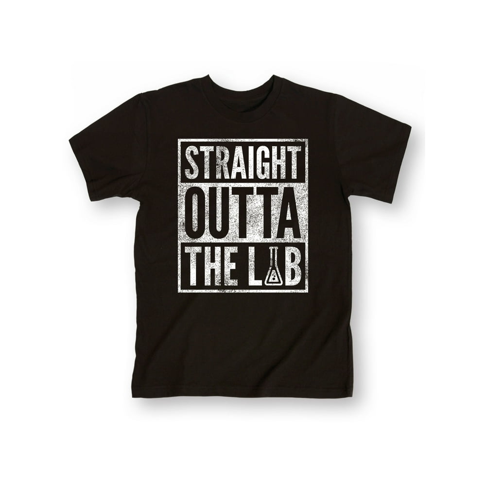 Instant Message - Straight Outta The Lab - Men's Short Sleeve Graphic T-Shirt - Walmart.com