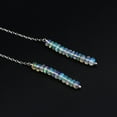 thumbnail image 4 of GemInspire 925 Sterling Silver Natural Ethiopian Opal Beads Threader Earring, Gemstone Earring For Women, Handmade Jewelry, Gift For Her (Ethiopian Opal), 4 of 9