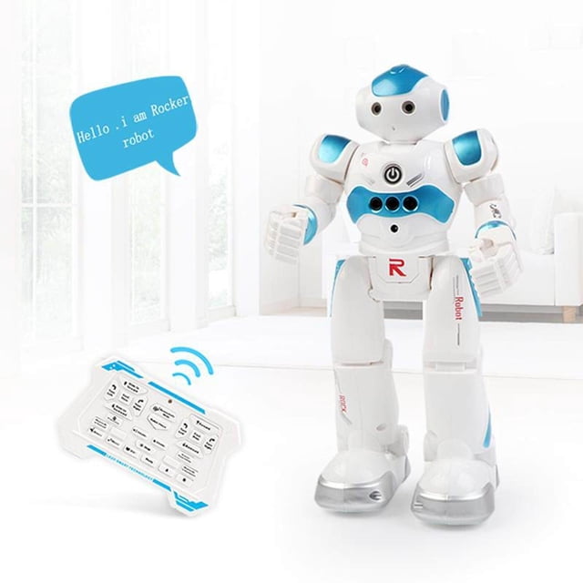 tredstone RC Robot Gesture Control Intelligent Remote Control Robot Blue Style A