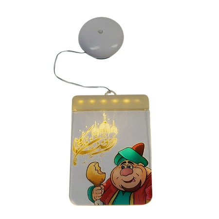 

Younar Eid Decorations Lights Ramadan Decoration Night Lights | Moon Hangings Lamp Kids Night Light | Mult Pattern LED Lamp for Eid Mubarak Home Gifts