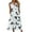 White Womens Summer Dress, variant on SEMPAI Sun Dresses Women Summer Casual Pleated Loose Swing Midi for Women Flral Print Knee Length Plus Size Dress Crewneck Short Sleeve Wedding Guest Dress Summer