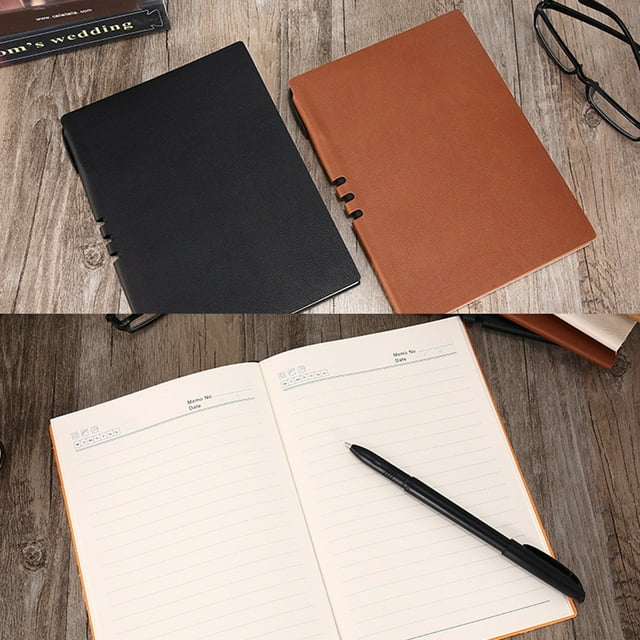 Agenda Organizer Journal Planner Note Book Space Saving School Accessories Exquisite Craftsmanship Artificial Leather Stationery Brown