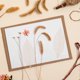 thumbnail image 5 of 50 Uds. De muestras de flores secas de árbol de caucho, materiales de bricolaje, marcapáginas, tarjetas de felicitación, arte Manual, decoración multifunción (marrón), 5 of 7