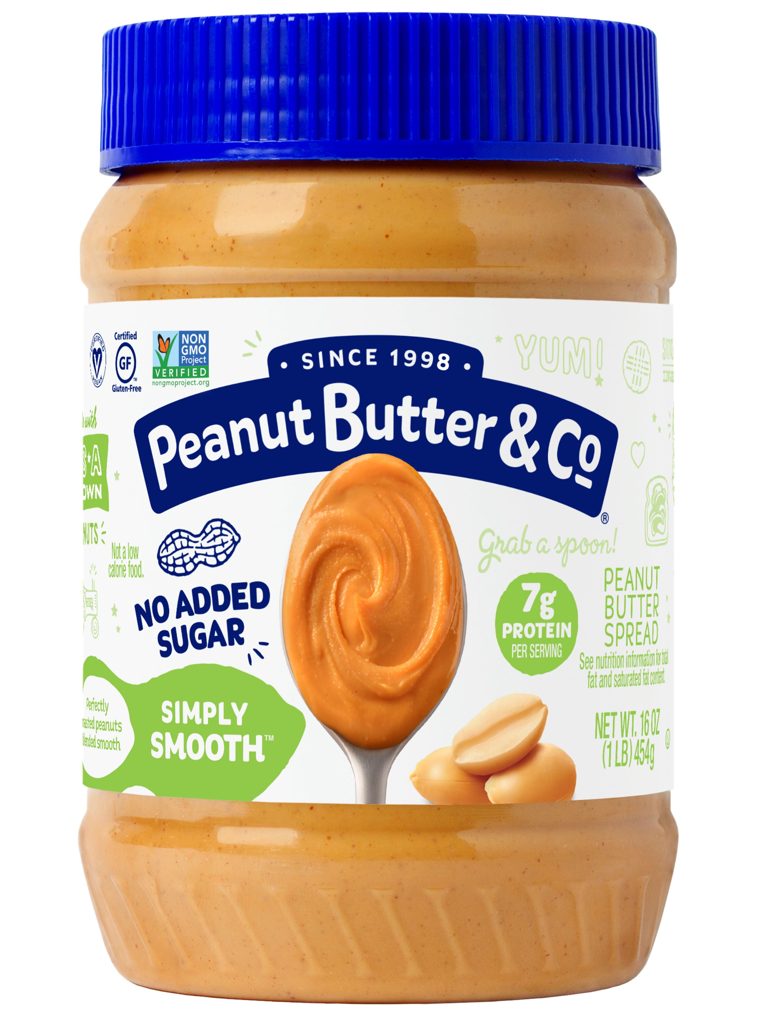 Peanut Butter Co Simply Smooth Peanut Butter Spread 16 Oz Walmart