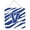 Blue And White, variant on Carolines Treasures  Letter V Initial Tiger Stripe Blue and White Aluminium Metal Wall or Door Hanging Prints - 6 x 6 in.