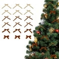 thumbnail image 1 of Dvkptbk Velvet Bow Christmas Velvet Ribbon Handmade DIY Mini Bow Christmas Tree Ornaments Christmas Decorations Hanging Decor Holiday Products Christmas Decorations, 1 of 6