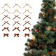 thumbnail image 1 of Cinta De Terciopelo Navidea Hecha a Mano, Mini Lazo Para Rbol De Navidad, 8, 9 X 5 Cm, Forma De Lazo, Para Decoracin Del Hogar Y La Oficina, Paquete De 12, Color Rojo., UKHBMC, 1 of 9