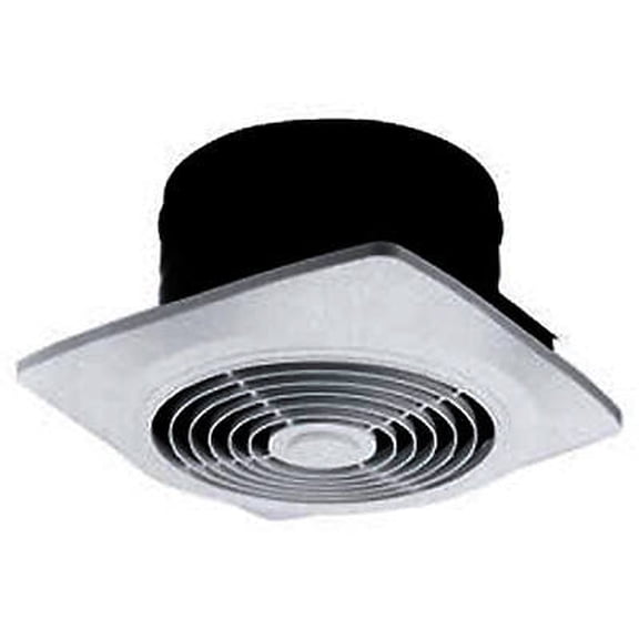 Broan Vertical Discharge Exhaust Fan – 180 CFM, White, Steel Housing, 120 Volt