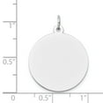 thumbnail image 2 of Beautiful 14K White Gold Round Disc Charm, 2 of 2