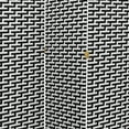 thumbnail image 3 of Red Lantern 6 ft. Tall Woven Fiber Folding Screen - Black and White - 6 Panel, 3 of 3
