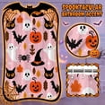 thumbnail image 7 of Spooky Cartoon Halloween Shower Curtain – Waterproof Fabric Pumpkin Ghost Print Funny Shower Curtain– Rustic Seasonal Bathroom Decor for Halloween Home Indoor Holiday Use 180x180cm, 7 of 7
