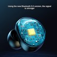 thumbnail image 4 of Methold 1 par de auriculares V5.0 compatibles con Bluetooth, auriculares recargables por USB, auriculares portátiles de viaje para correr, Cables de audio/vídeo, 4 of 6