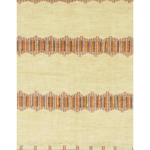 Ahgly Company Indoor Rectangle Abstract Sun Yellow Solid Area Rugs, 2' x 5'