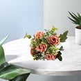 thumbnail image 3 of Washranp Colorful Artificial Silk Flowers,Realistic Roses Bouquet with Green Leaves and Long Stem for Home Party Wedding Decoration, 3 of 5
