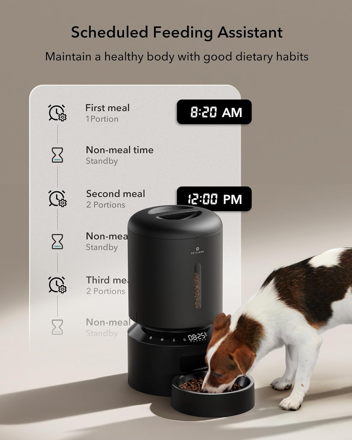 Petlibro 5L Automatic Dual Pet Feeder with Voice Call photo 2