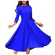 thumbnail image 1 of Vestido de manga larga con cuello redondo y bolsillos para mujer - Corte holgado informal, poliéster - Tallas L-XXXL, 1 of 8