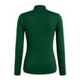 thumbnail image 4 of Womens Undershirts High Neck Thermal Long Sleeve Base Layer Top Soft Velvet Inner Fitted Warm T-Shirt, 4 of 4