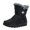 Black, variant on Water Mid Calf Winter Boots for Women with Warm Easy Side Zipper - Tread Cold Weather Outdoor Footwear