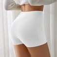 thumbnail image 4 of Women's Seamless Boyshort Underwear Mid Waist Breathable Quick Dry Panties, No Wedge Safety Shorts, Smooth Stretch Lightweight Daily Underwear for Women White XL, 4 of 6