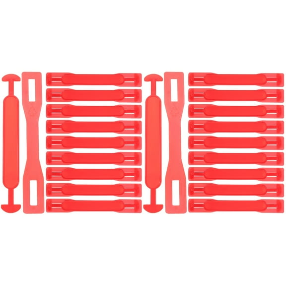 2 Pieces Handle Shipping Boxes Storage with Lids for Packaging Red