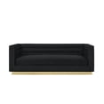 thumbnail image 4 of Posh Living Aylah Velvet 3 Seat Sofa Black, 4 of 9