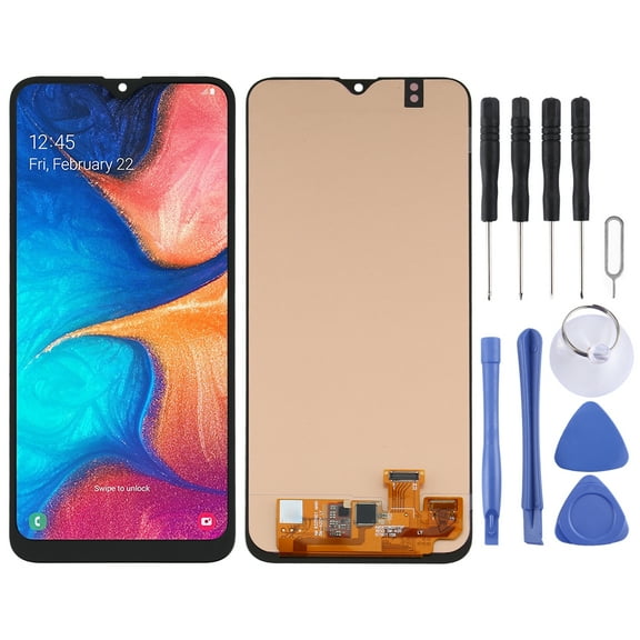 Cellphone Spare Parts  6.36 inch OLED LCD Screen for Samsung Galaxy A20 SM-A205 With Digitizer Full Assembly