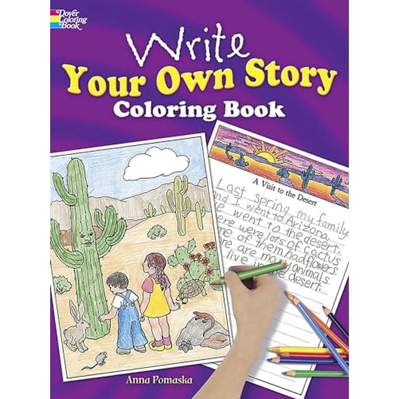 Pre-Owned Write Your Own Story Coloring Book (Paperback) 048623732X 9780486237329