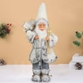 thumbnail image 4 of Muñeco de Navidad de pie Adornos Escultura Estatuilla de Papá Noel de moda para el hogar Dormitorio Celebración Fiesta Coleccionable 30 centimetros Gloria Muñeco de Papá Noel, 4 of 4