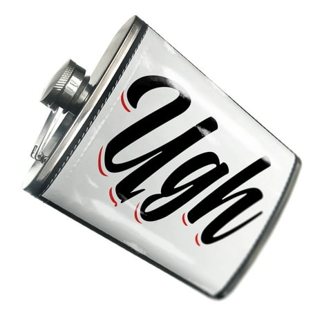 

NEONBLOND Flask Vintage Lettering Ugh As If!