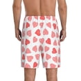 thumbnail image 5 of Cauagu Pink Hearts1 Print Pajama Bottoms for Men Sleep Pajama Shorts Elastic Waistband Sleep Pajama Short Men's PJ Shorts -Medium, 5 of 6