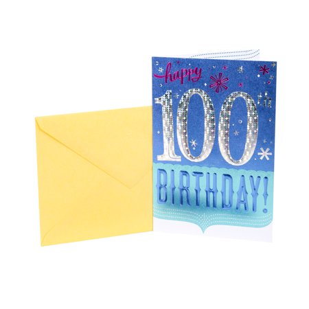 100th birthday hallmark card confetti greeting letters happy innoru bunting glitter birthdaybuzz dialog displays option button additional opens zoom