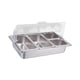thumbnail image 2 of Plato de frotamiento Gloria juego de calentador de Buffet Acero inoxidable 4 ranuras, 2 of 9