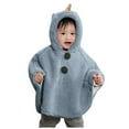 thumbnail image 3 of TAIAOJING Kids Girls Cape Winter Princess Thick Warm Hooded Christmas Cloak Coat Cape Baby Girls Outwear Girls Coat&jacket Fall Shacket Coat, 3 of 4