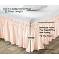 thumbnail image 5 of SGI Bedding 16 Inch Wrap Around Bed Skirt | Microfiber Bed Skirt | Fade Resistant, Wrinkle Free, Anti-static, Decorative, Extra Storage Space, Clutter-Free | Twin, Peach, 5 of 8
