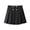 Black, variant on School Uniform Skirts For Girls High Waisted Pleated Hem Button Decor Skirt Summer Casual Performance A-Line Lined Mini Skirt