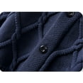thumbnail image 4 of Gubotare Boys' and Toddler Long Sleeve Cardigan Sweaters (Blue,9-10 Years), 4 of 5
