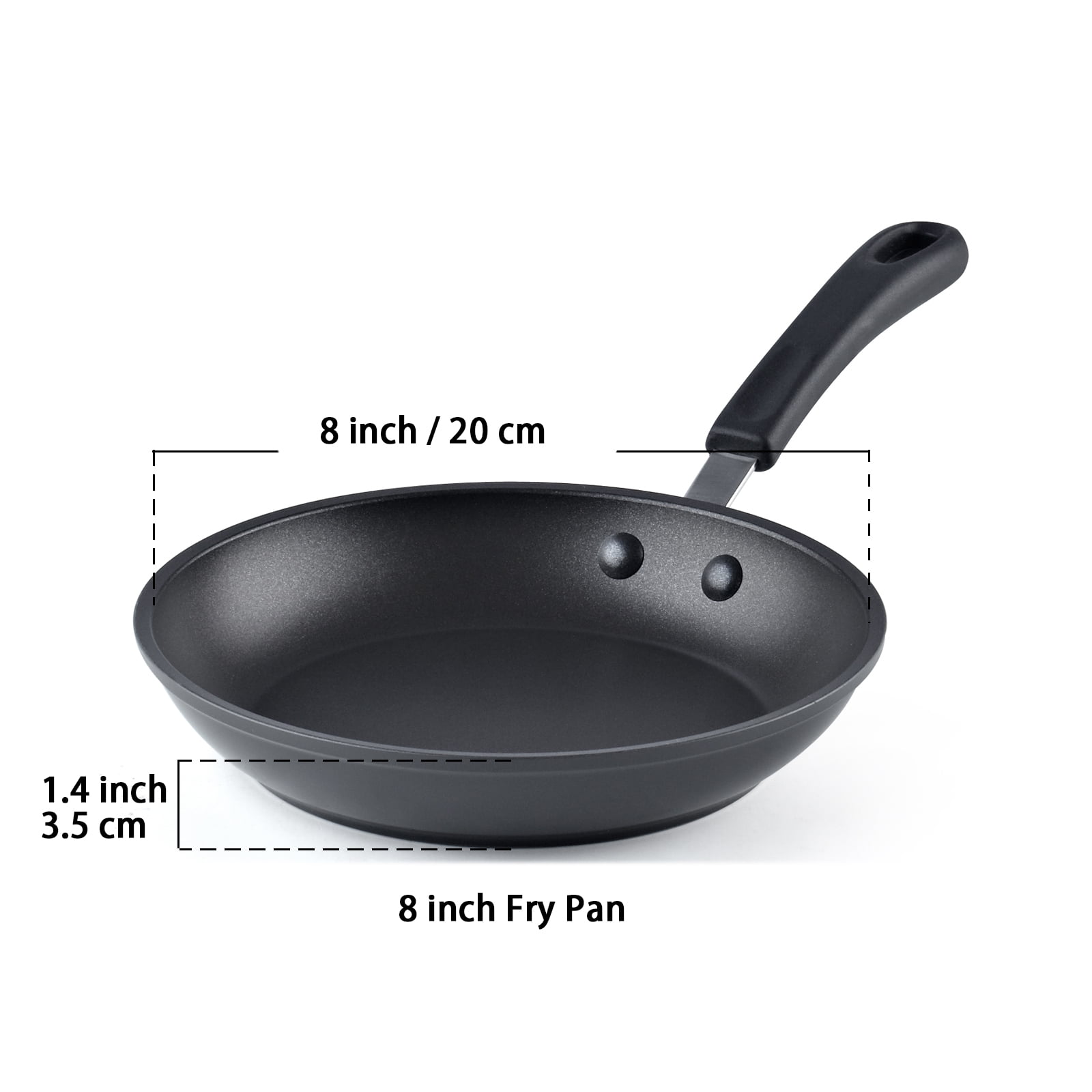 Utopia Kitchen Nonstick Frying Pan Set - 6 Piece - Induction Bottom fry  pan- 8 Inch, 9.5 Inch and 11 Inch - Pack of 4 Sets