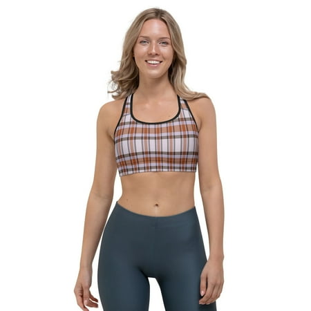 

Women’s Plaid Pattern Soft Colorful Comfortable Sports bra
