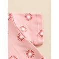 thumbnail image 6 of Bagilaanoe 2pcs Toddler Baby Girl Shorts Set Short Sleeve Flower Print T Shirt Tops + Shorts 6M 12M 18M 24M 3T 4T Kids Casual Summer Clothes, 6 of 7