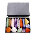 thumbnail image 3 of segolike 14 Pieces 6 Faceted Stones with Gift Box Gift Set Stones Set for Yoga, 3 of 9