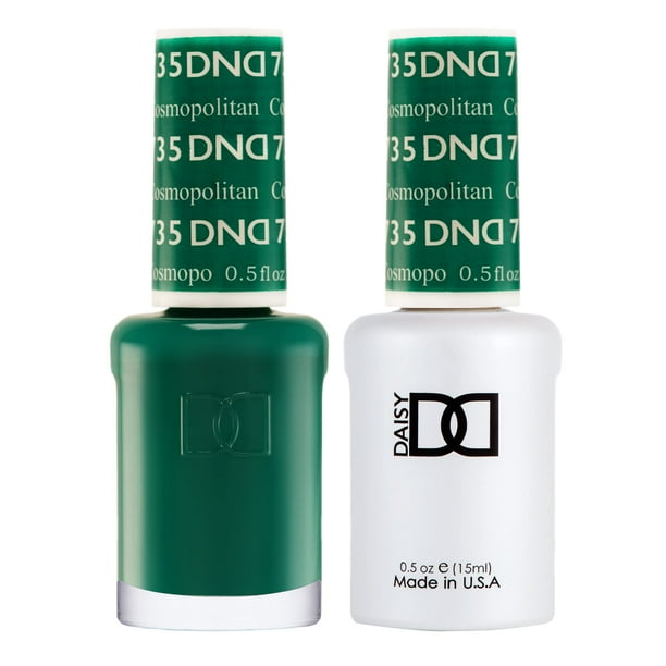 Set de esmaltes en gel DAISY DND Green Collection 735 Cosmopolitan