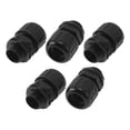 thumbnail image 1 of Abrazaderas de cable M20x1.5 15.8mm / 0.62" Conector recto de fuelle impermeable de nylon PA6 negro 5 piezas, 1 of 7