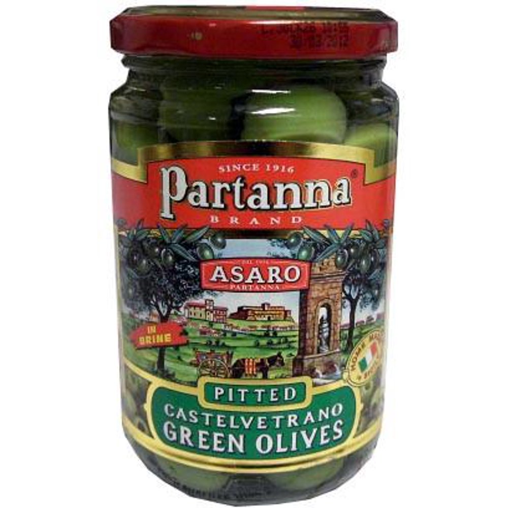 Partanna Pitted Castelvetrano Green Olives, 280g (9.9 oz) Jar Walmart