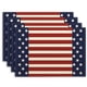 thumbnail image 5 of ¡Precios Rebajados!, Alfombrilla para comida de cuatro piezas con la bandera del 4 de julio, para el hogar, cocina, aislamiento térmico, antiescaldaduras, de lino, estilo occidental Akmoler, 5 of 9