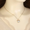 thumbnail image 7 of Cute Cat Ears Imitation Pearl Necklaces for Women Fashion Gold Silver Animal Pendant Necklace Choker with Wishing Card Jewelry Gift, 7 of 7